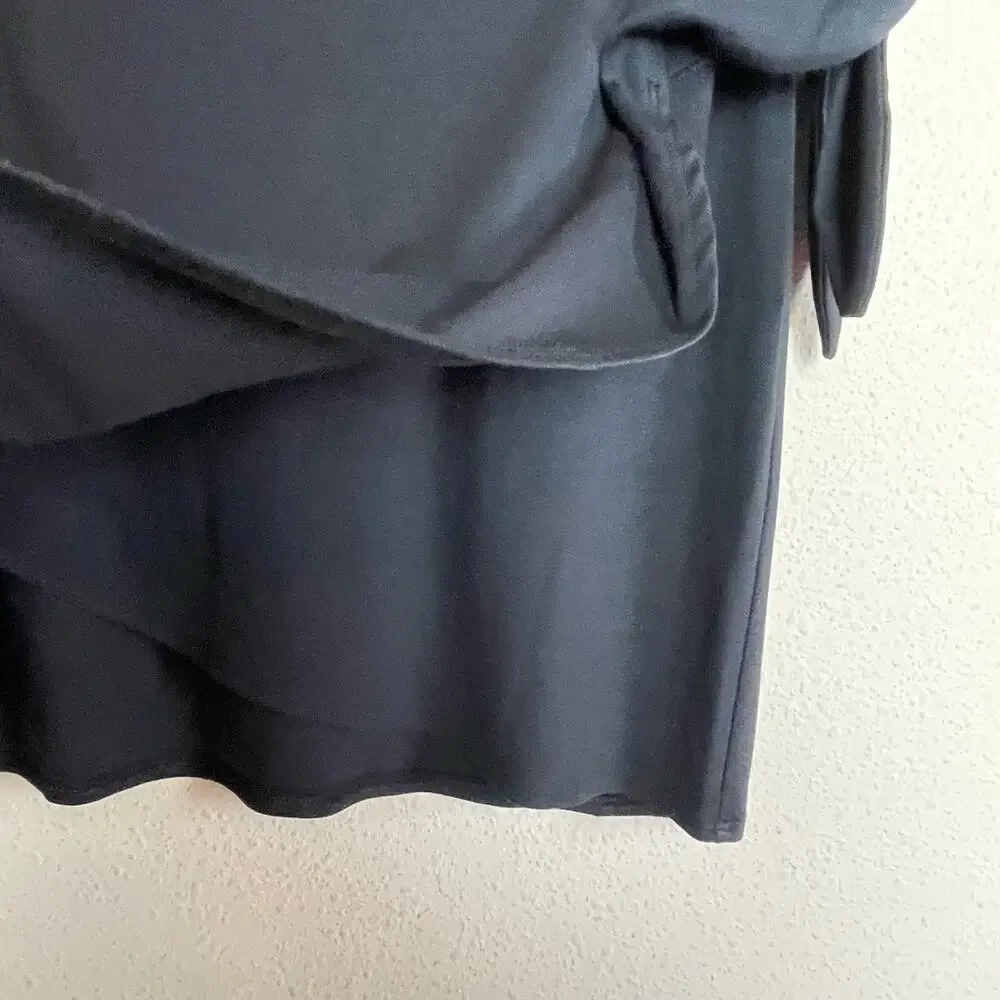 Wilfred‎ Aritzia Sarong Mini Skirt Black Size S Faux Wrap